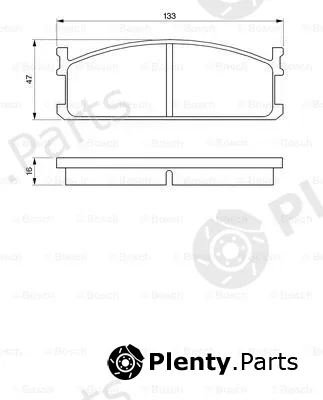 Bosch 0986424157 — Brake Pad Set, disc brake