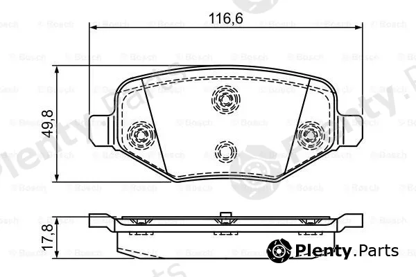 Bosch 0986495385 — Brake Pad Set, disc brake