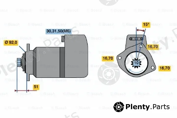 Bosch 0001416029 — Starter