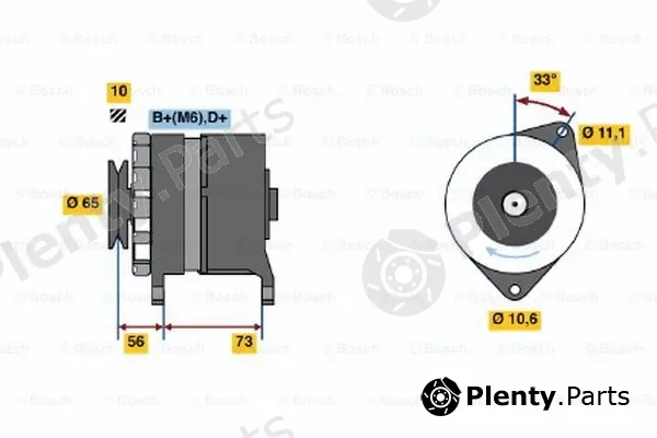 Bosch 0986034480 — Alternator