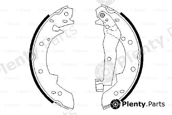 Bosch 0986487013 — Brake Shoe Set