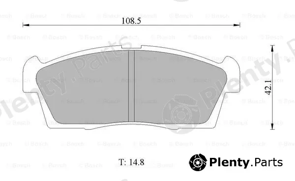 Bosch 0986AB1010 — Brake Pad Set, disc brake