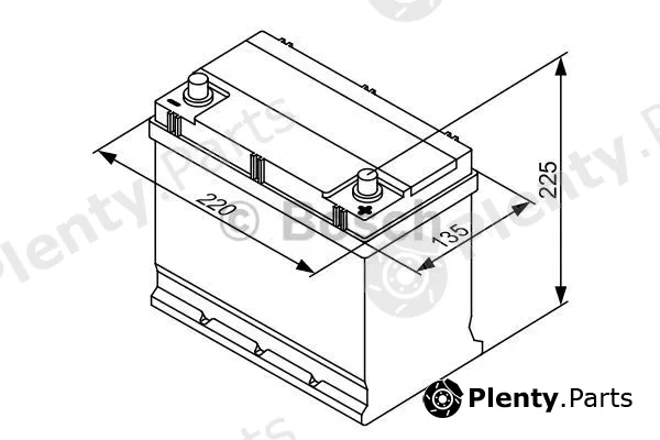 Bosch 0092S30160 — Starter Battery S3