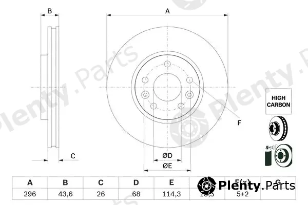 Bosch 0986479F05 — Brake Disc