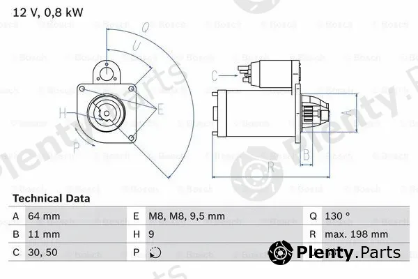Bosch 0986013940 — Starter