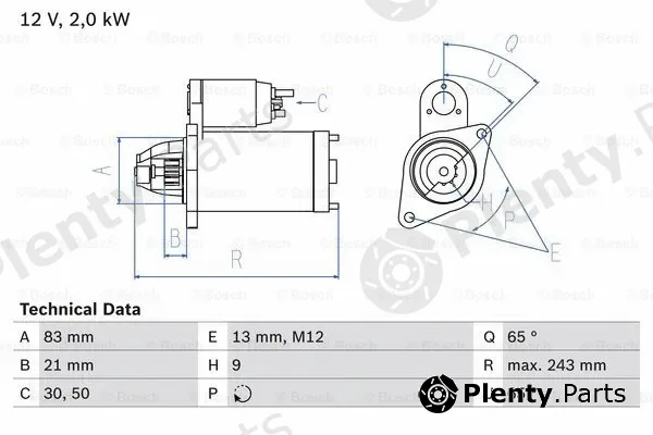 Bosch 0986018030 — Starter