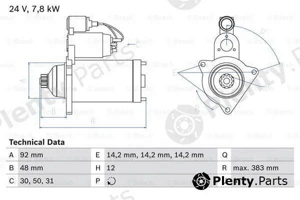 Bosch 0986024990 — Starter