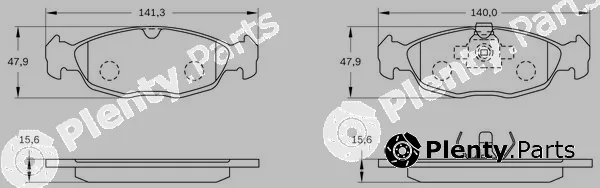 Bosch 0986BB0787 — Brake Pad Set, disc brake
