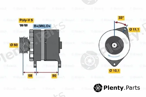 Bosch 0120488275 — Alternator