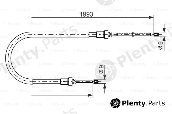 Bosch 1987482233 — Cable Pull, parking brake