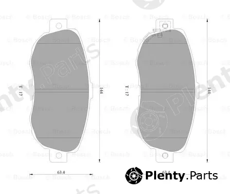 Bosch 0986AB2256 — Brake Pad Set, disc brake