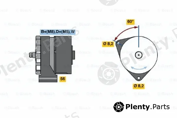 Bosch 0120469545 — Alternator