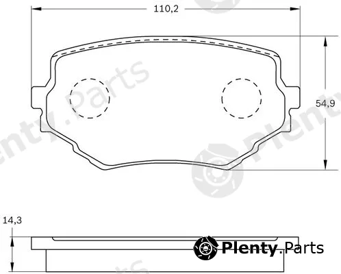 Bosch 0986BB0160 — Brake Pad Set, disc brake