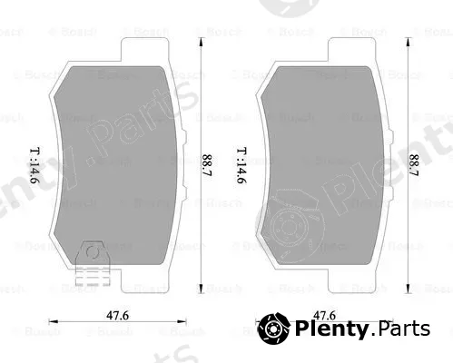 Bosch 0986505953 — Brake Pad Set, disc brake