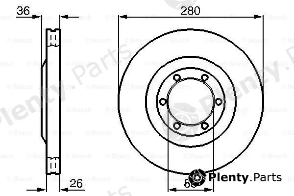 Bosch 0986478437 — Brake Disc