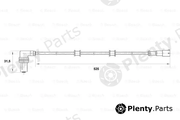 Bosch 0265001206 — Sensor, wheel speed