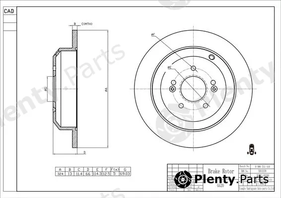 Bosch 0986T15410 — Brake Disc