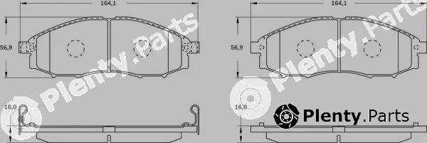 Bosch 0986BB0551 — Brake Pad Set, disc brake