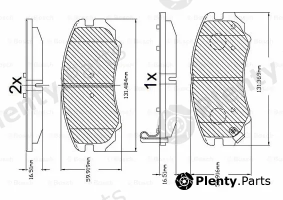 Bosch F03B150106 — Brake Pad Set, disc brake Comfort
