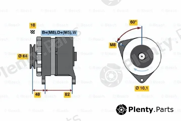 Bosch 0120469953 — Alternator