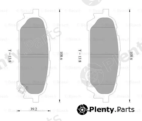 Bosch 0986AB2261 — Brake Pad Set, disc brake