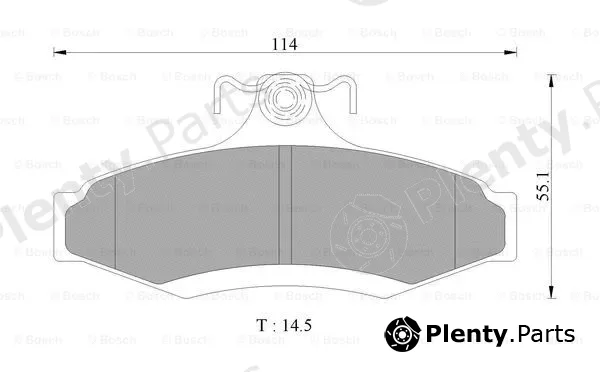 Bosch 0986AB9047 — Brake Pad Set, disc brake