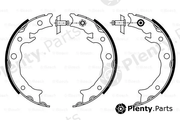 Bosch 0986487933 — Brake Shoe Set, parking brake