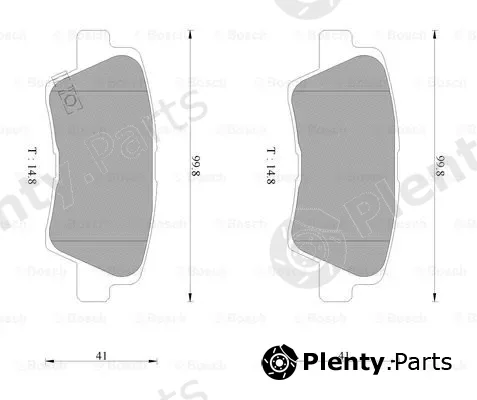 Bosch 0986AB3100 — Brake Pad Set, disc brake