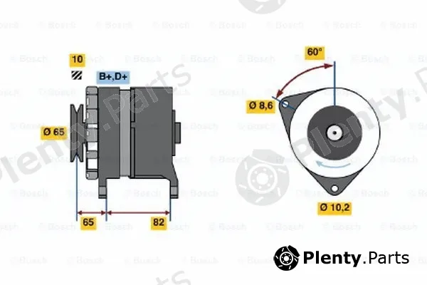 Bosch 0986035670 — Alternator