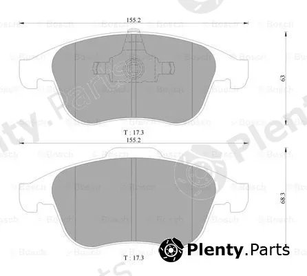 Bosch 0986AB3139 — Brake Pad Set, disc brake