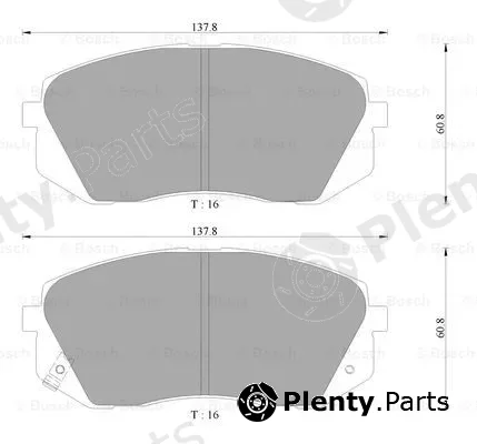 Bosch 0986AB3091 — Brake Pad Set, disc brake