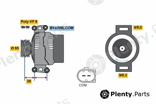 Bosch 0121715022 — Alternator
