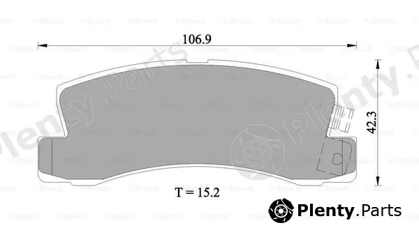 Bosch 0986505924 — Brake Pad Set, disc brake