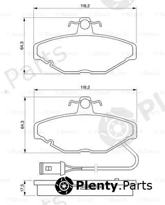 Bosch 0986424151 — Brake Pad Set, disc brake