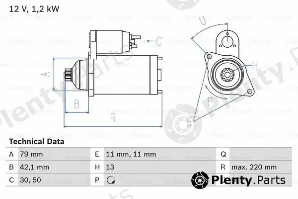 Bosch 0986026150 — Starter