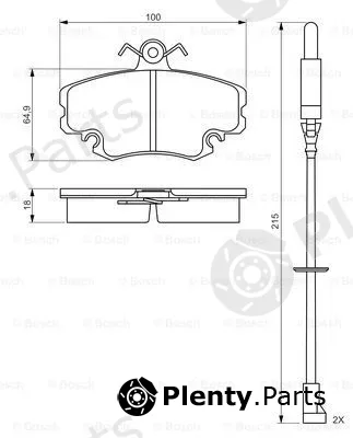 Bosch 0986495212 — Brake Pad Set, disc brake