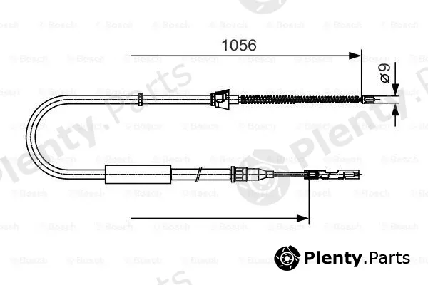 Bosch 1987482125 — Cable Pull, parking brake