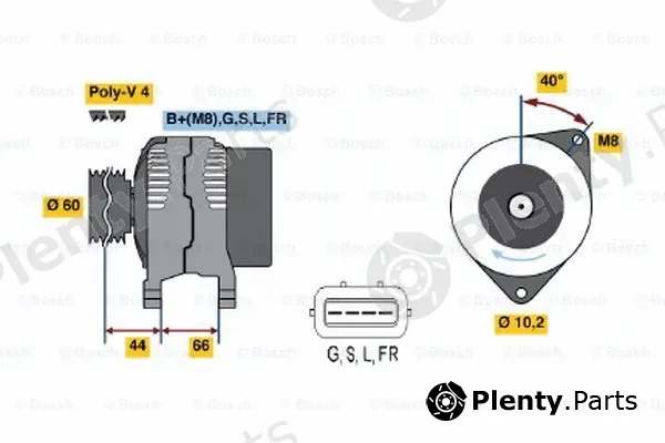 Bosch 0986045581 — Alternator