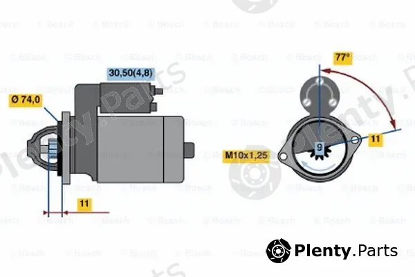 Bosch 0001107075 — Starter