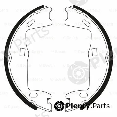 Bosch 0986BB3542 — Brake Shoe Set, parking brake