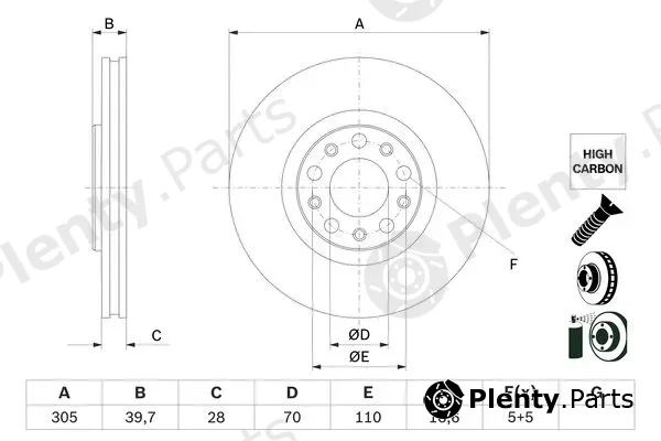 Bosch 0986479G89 — Brake Disc