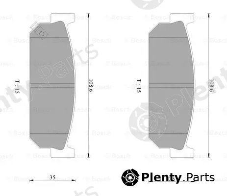 Bosch 0986AB2440 — Brake Pad Set, disc brake