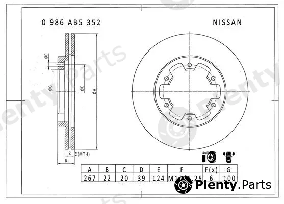 Bosch 0986AB5352 — Brake Disc