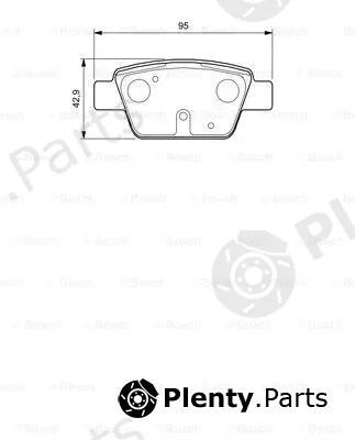 Bosch 0986424594 — Brake Pad Set, disc brake