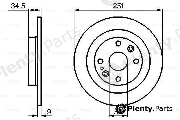 Bosch 0986478701 — Brake Disc