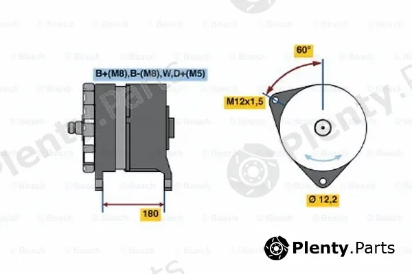 Bosch 0120689543 — Alternator