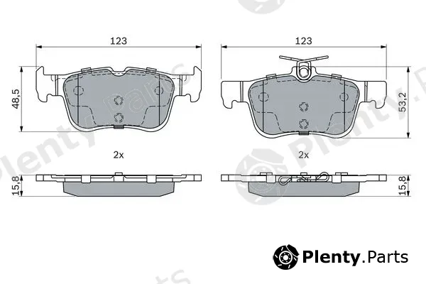 Bosch 0986494888 — Brake Pad Set, disc brake
