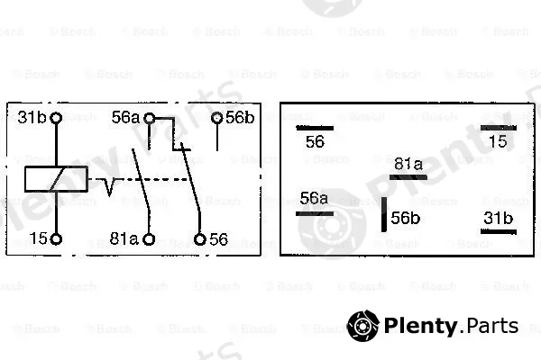 Bosch 0332515022 — Relay, main current