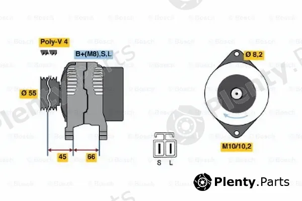 Bosch 0986040541 — Alternator