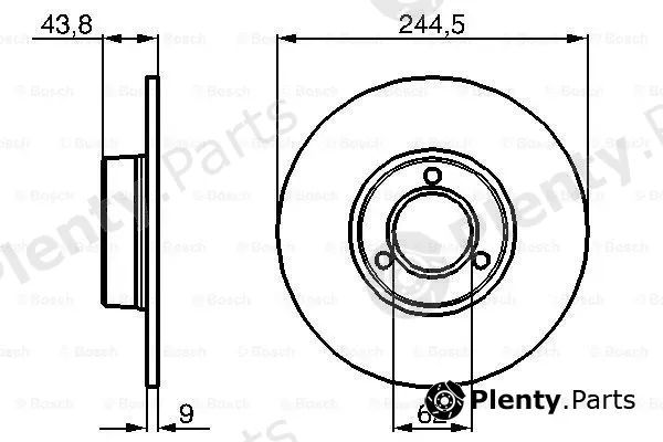 Bosch 0986478052 — Brake Disc